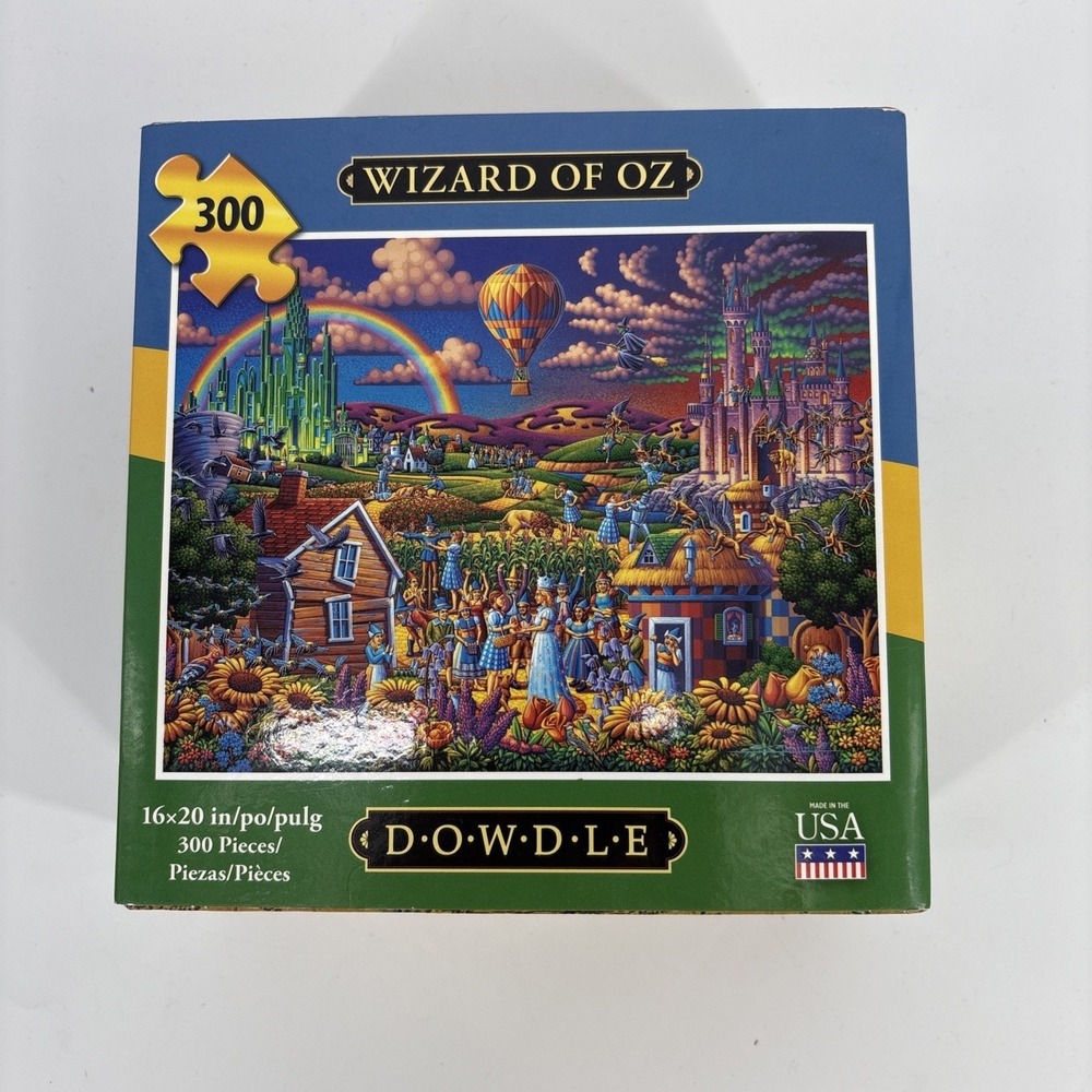 Wizard of Oz Dowdle Folk Art 300 Piece Jigsaw Puzzle 16" X 20" NIB